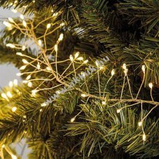 Micro LED f�nyf�z�r Cluster 360 LED melegfeh�r 3m vil�g�t� hossz 7m teljes hossz 4,5V IP44