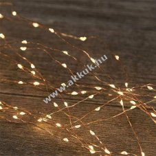 Micro LED f�nyf�z�r 300LED 15x1,2m borosty�nsz�n� 4,5V h�l�zati t�pegys�ggel