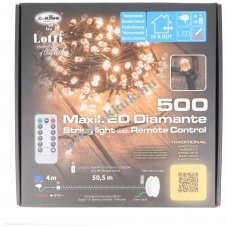 Lotti LED-micro f�nyf�z�r 500 LED borosty�nsz�n� 50,5m k�lt�r/belt�r IR t�vvez�rl�