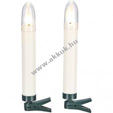 Lotti vezet�k n�lk�li LED kar�csonyi gyerty�k 10db/csomag 10cm melegfeh�r 69039