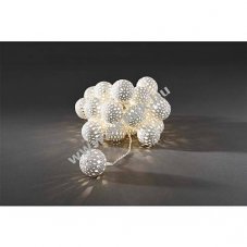 Konstsmide LED dekor�ci�s f�nyf�z�r feh�r f�m g�mb�kkel 24db melegfeh�r 3156-103