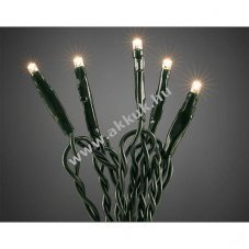 Konstsmide Micro LED f�nyf�z�r 10 LED melegfeh�r z�ld k�bel 24V t�pegys�g 6350-120 belt�ri