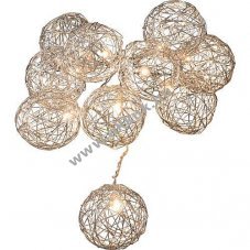 Konstsmide LED dekor f�nyf�z�r 16 melegfeh�r 3148-103 alum�nium dr�tg�mb�k 3 Mignon ceruza