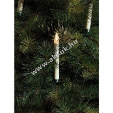 Konstsmide 1930-100 10db vezet�k n�lk�li LED gyertya 18cm t�vir�ny�t�val elemmel IP44 melegfeh�r