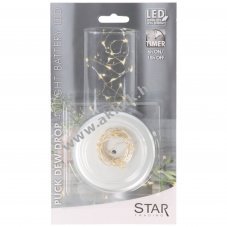 Best Season Dew Drops LED-dr�t f�nyf�z�r 40 LED melegfeh�r ez�st 728-19