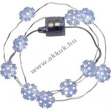 Lotti Brilly h�pelyhes LED f�nyf�z�r 38066 hidegfeh�r 10LED 0,45m 2xLR44