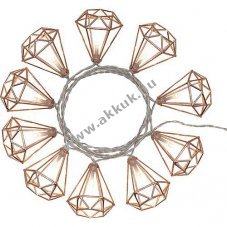 Lotti LED dekor f�z�r gy�m�ntokkal 42421 10LED melegfeh�r 1,35m elemes 3x Mignon ceruza