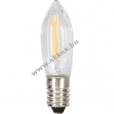 EGB LED-filament topgyertya E10 8-55V 0,2W f�lbord�zott melegfeh�r tiszta