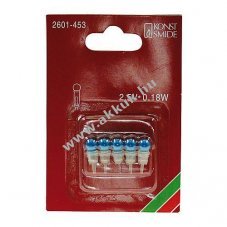 Konstsmide p�tizz� 2,5V k�k 2601-453 5db/csomag