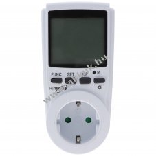 Heitech digit�lis energiak�lts�g-m�r� konnektoros h�tt�rvil�g�t�sos LCD