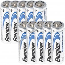 Energizer Ultimate Lithium AA Mignon ceruza elem, hagyom�nyos elem 1,5V 3100mAh 10db/csomag Lithium
