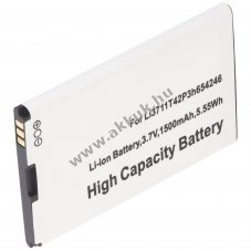 Helyettes�t� akku mobiltelefon Li3711T42P3h654246 LI3715T42P3H654251 3.7V 1500mAh Li-Ion