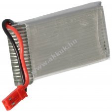 Helyettes�t� akku modell�p�t� 3.7V 1100mAh 1db/csomag JST V Li-Polymer
