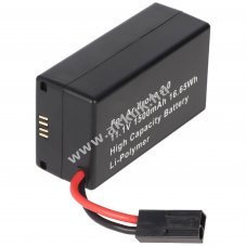 Helyettes�t� akku dr�n Parrot AR.Drone 2.0 11.1V 1500mAh Li-Polymer