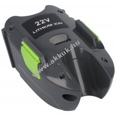 Helyettes�t� akku Gtech 1301A0002 porsz�v� 22V 2000mAh Li-Ion
