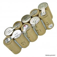 Helyettes�t� akku EURAS XXL 100 t�pus 130.016 porsz�v� 12V 2000-2100mAh akkupakk forrf�l NiCd