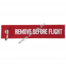 Remove before flight kulcstart� 13x2,8cm varrt szeg�ly f�m gy�r�vel