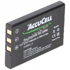Helyettes�t� akku Fujifilm NP-60 FinePix 50i FinePix 601 f�nyk�pez�g�p 3,7V 950-1100mAh Li-Ion
