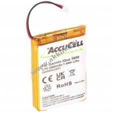 Helyettes�t� akku Garmin A2X128A2 3,7V 2000mAh Li-ion