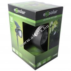 Solar LED spot napelemes panellel �s 18500 LiFePO4 akkuval 3,2V 850mAh