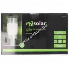 LED Solar kertil�mpa 4db rozsdamentes ac�l semleges feh�r NiMH