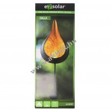 EZSolar Solar LED kertil�mpa Vintage CALLA narancss�rga LED vil�g�t�ssal