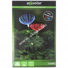 EZ Solar LED kerti l�mpa L�wenzahn 2db/csomag RGB sz�nv�lt�s NiMH AAA