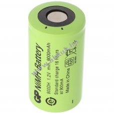 GP GP900DH-EB D (g�li�t) ipari akku 1,2V 9000mAh NiMH