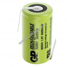 GP GP900DH-EB D (g�li�t) ipari akku 1,2V 9000mAh 1db/csomag forrf�llel NiMH