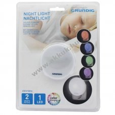 LED �jjeli f�ny sz�nv�lt�s extra lapos 1 LED h�l�zati 220-240V/50Hz feh�r m�anyag