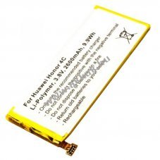 Helyettes�t� akku Huawei Honor 4C HB444199EBC+ 3,8V 2600mAh Li-Polymer
