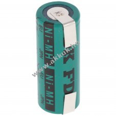 Helyettes�t� akku Sanyo HR-4/5AU 4/5A 2150mAh 43x17mm U-form�s forrf�l ipari NiMH