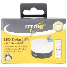 Heitech LED dekor�ci�s l�mpa sz�nv�lt�s 1,8W 16 sz�n 3 m�d 4 fokozat IR t�vir�ny�t� elemekkel