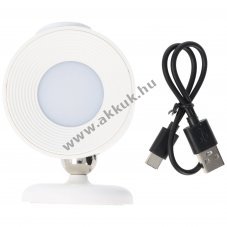 Heitech univerz�lis LED l�mpa 4 f�nym�d 90lm USB-C t�lt�s 360� m�gneses �llv�nnyal