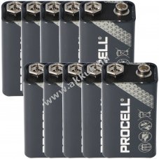 Duracell Procell MN1604 9V 10db/csomag hagyom�nyos elem