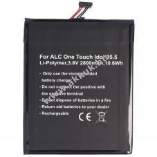 Helyettes�t� akku Alcatel One Touch Idol 4S OT-6070 OT-6070K OT-6070O OT-6070Y mobiltelefon