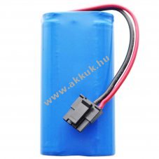 Helyettes�t� akku iLife V7 A7 SP 18650 2600 14,8V 2600mAh 38,5Wh fekete csatlakoz� Li-Ion
