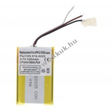 Helyettes�t� akku Apple iPOD nano 3,7V 330mAh Li-Polymer