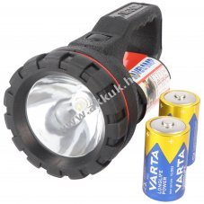 LED k�zi l�mpa FARO RUBBER, ak�r 35 lumen, 0,5 W, term�szetes gumib�l, 2 db Mono D elemmel
