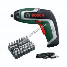 Bosch IXO 7 akkus csavaroz� 3,6V 2,0Ah 32db/csomag bitk�szlet Micro-USB k�bellel Li-Ion