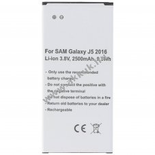Helyettes�t� akku Samsung Galaxy J5 2016 3,8V 2500mAh Li-ion