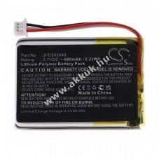Helyettes�t� akku Viper 3706V Clifford 7541X 3,7V 600mAh k�bel �s csatlakoz� okosotthon