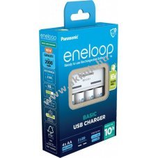 Eneloop univerz�lis USB t�lt� 4x AA Mignon ceruza akku 2000mAh NiMH