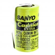 Sanyo KR-1800SCE Sub-C 1.2V 1800mAh NiCd akkucella U-form�s forraszt�l�bbal