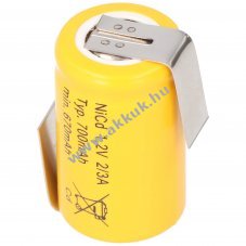 Helyettes�t� akku KR-600AE 2/3A 1,2V 600mAh ipari 1db/csomag NiMH