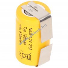 Helyettes�t� akku Cadnica KR-600AE 2/3A U-form�j� forrf�l ipari ( Sanyo) NiCd