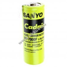 Panasonic KR-7000F Cadnica F 1.2V 7000mAh ipari forrf�l csak plusz p�lus NiCd