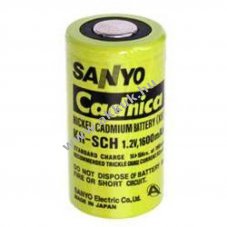 Sanyo KR-SCH Cadnica Sub-C 1.2V 1600mAh modell�p�t� akku NiCd