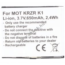 Helyettes�t� akku Motorola BC50 CFNN1043 CFNN7007 3,7V 650mAh Li-Ion mobiltelefon