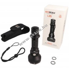 AceBeam L35 LED zsebl�mpa, max. 5000 lumen �s ak�r 480 m�ter f�nyt�vols�g